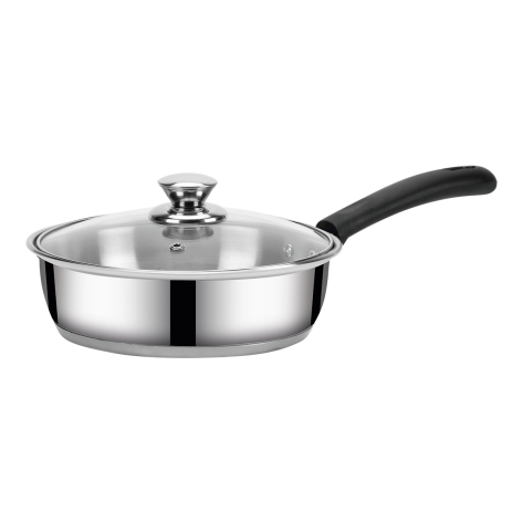 IRIS- BELLY FRYPAN - 20CM (1.6Ltr) WITH Glass  Lid (IB)
